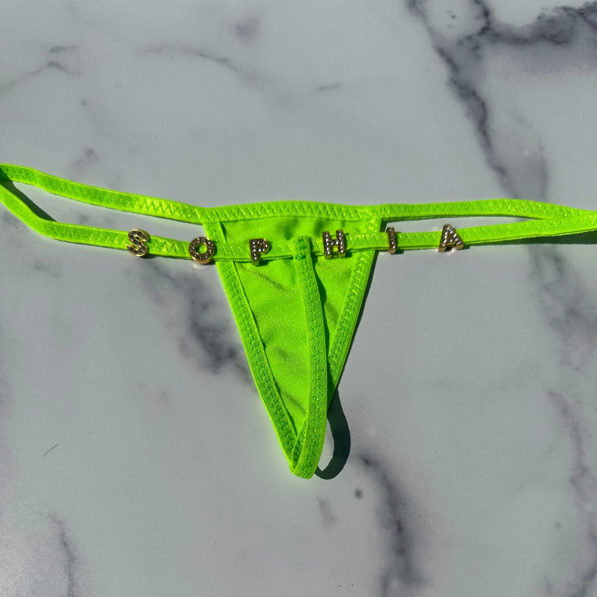 Custom Bling Mini Micro G-String Thongs - Image 5