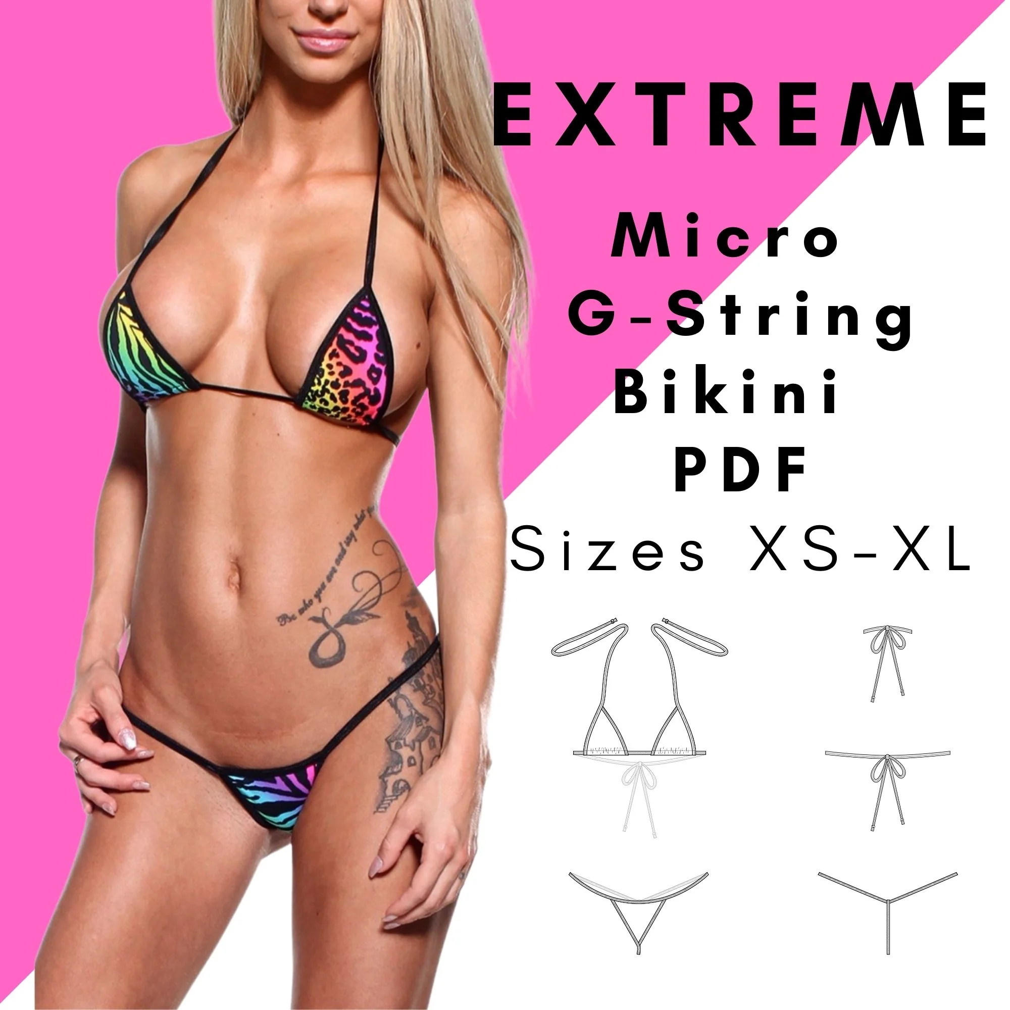 Micro G-String Bikini Pattern PDF