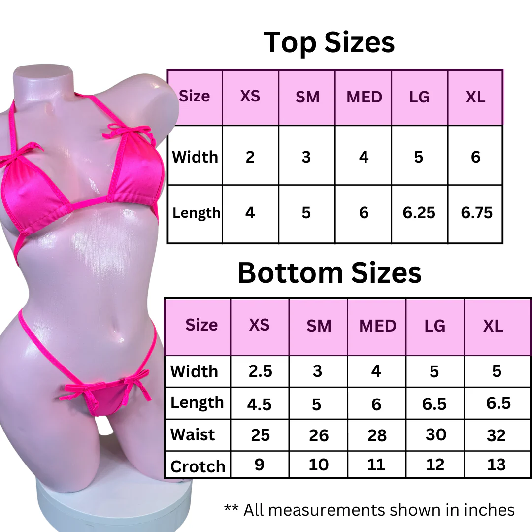 Micro Mini G-string Set - Multiple Colors Available - Image 11