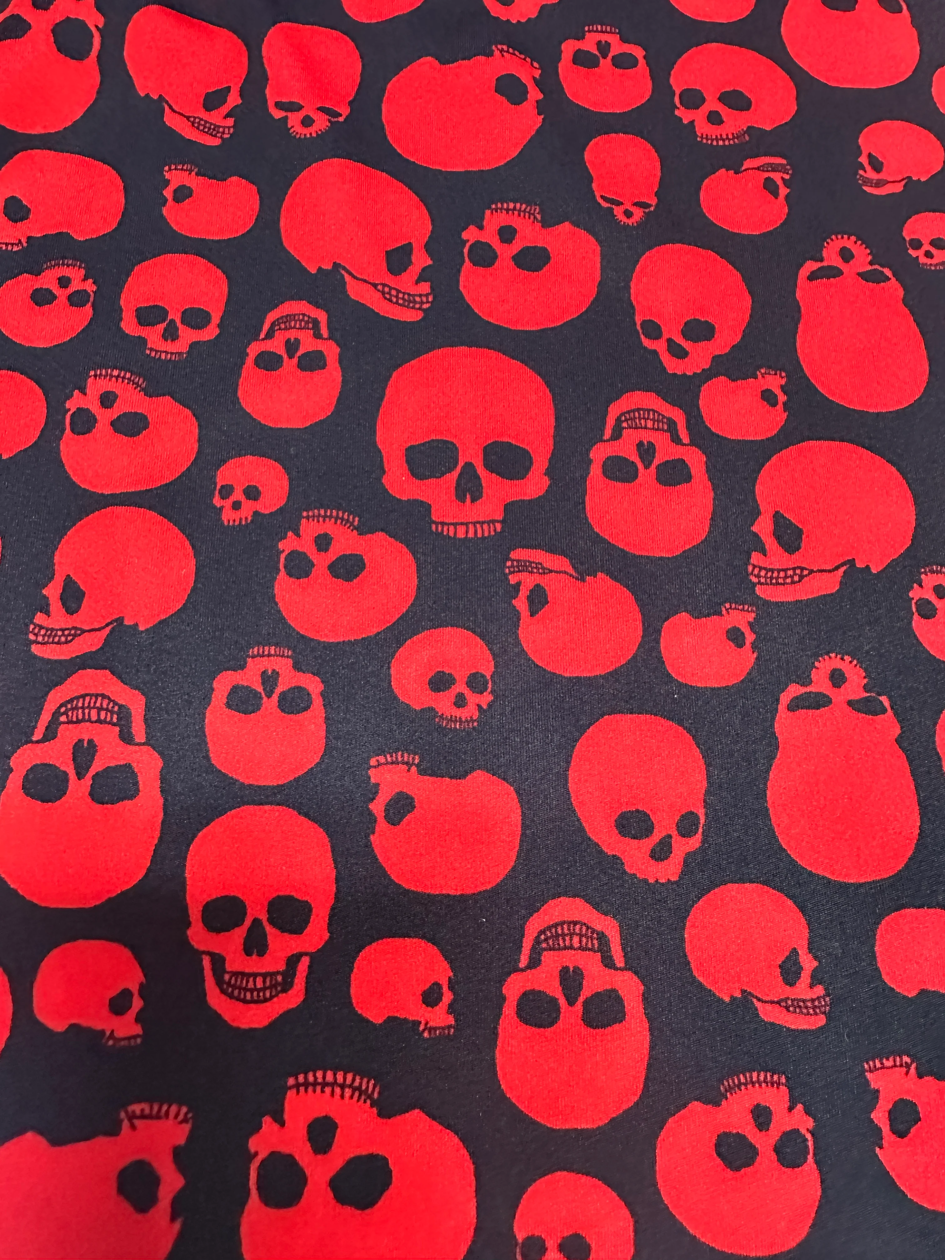 Micro G-String - Red Skulls - Black String - Image 5