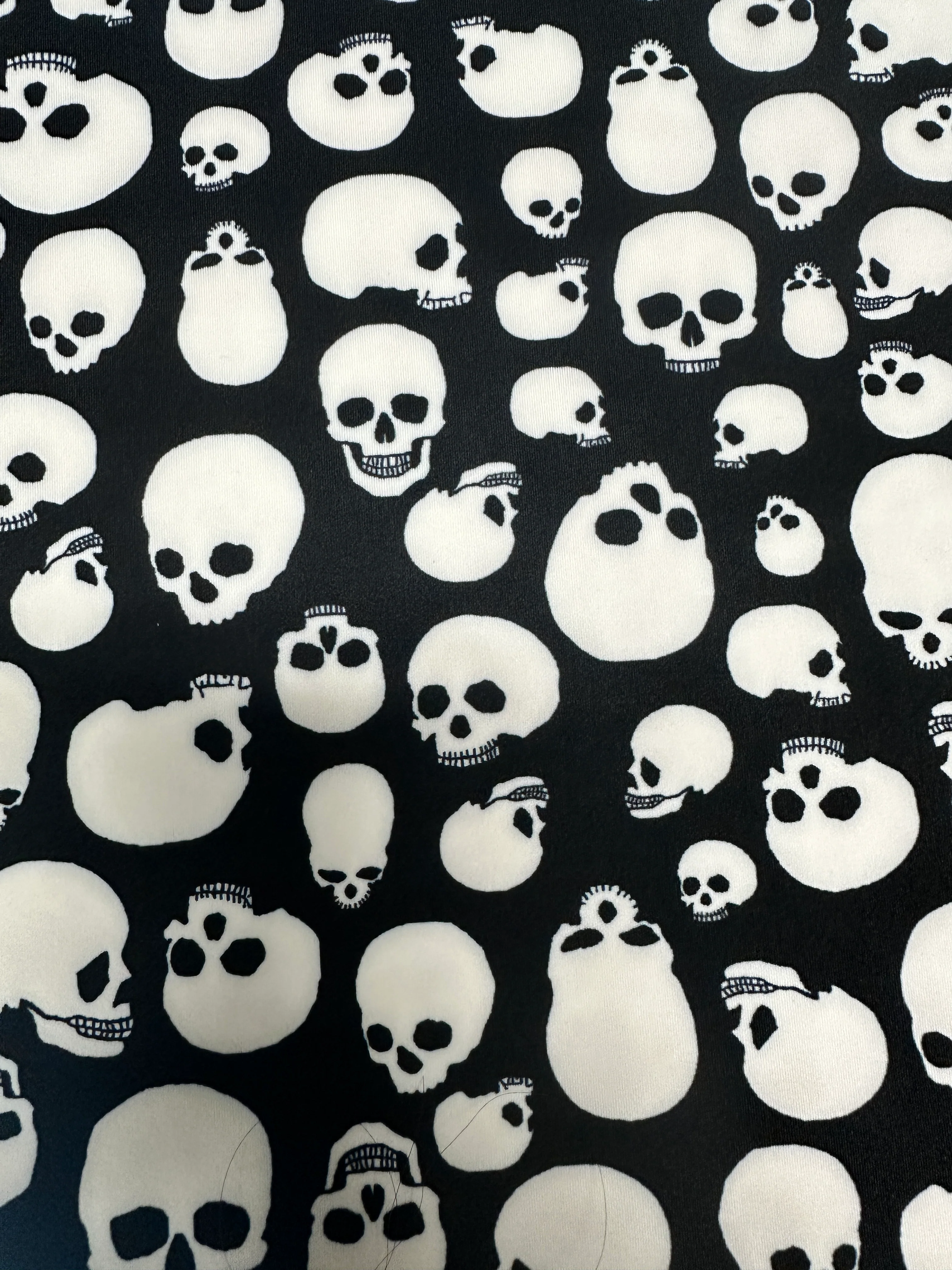 Micro G-String - White Skulls - Orange String - Image 5