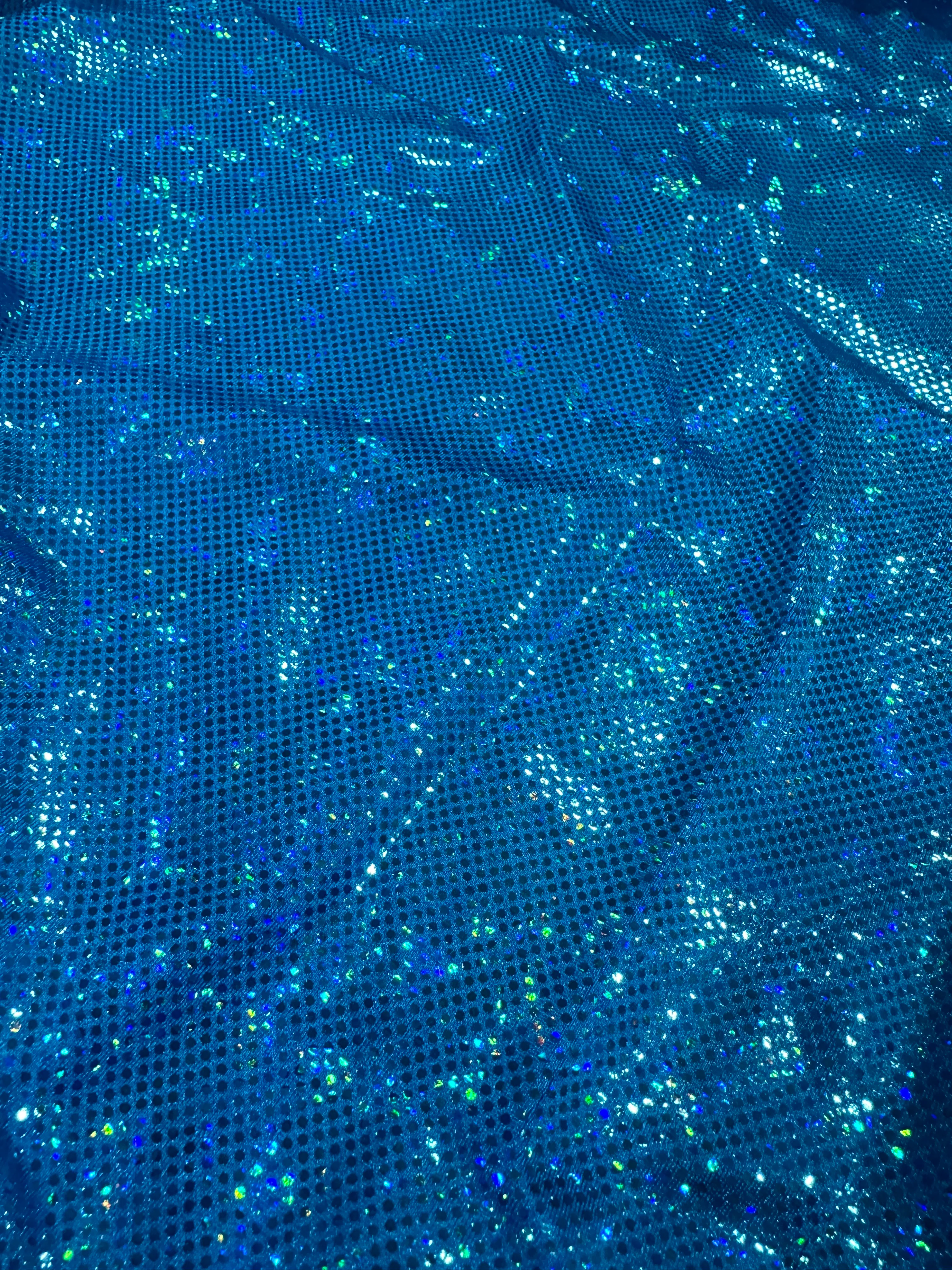Scrunch Butt Two Piece - Holographic Blue - Black - Image 5